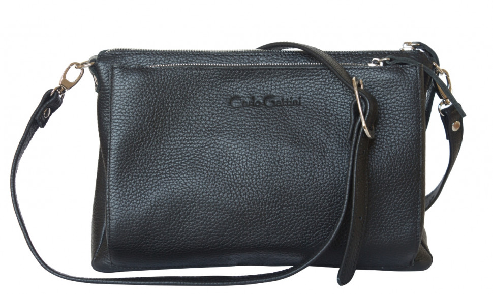Кожаная женская сумка Carlo Gattini Classico Arenara 8002-01 black фото 1 &mdash; 2chemodana