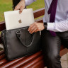 Мужская кожаная деловая сумка BRIALDI Caorle‎ BR34088IE relief black фото 6 &mdash; 2chemodana