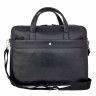 Мужская кожаная бизнес-сумка Sergio Belotti 9485 VT Genoa black фото 1 &mdash; 2chemodana