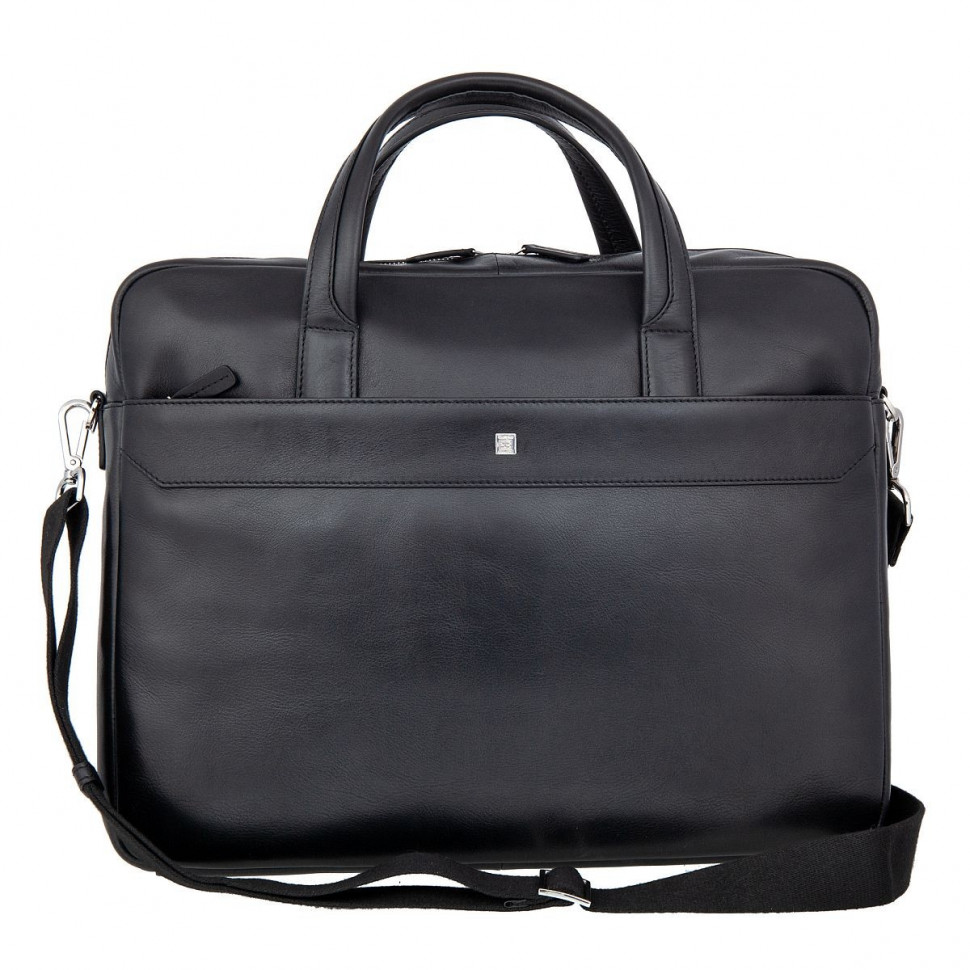 Мужская кожаная бизнес-сумка Sergio Belotti 9485 VT Genoa black фото 1 &mdash; 2chemodana
