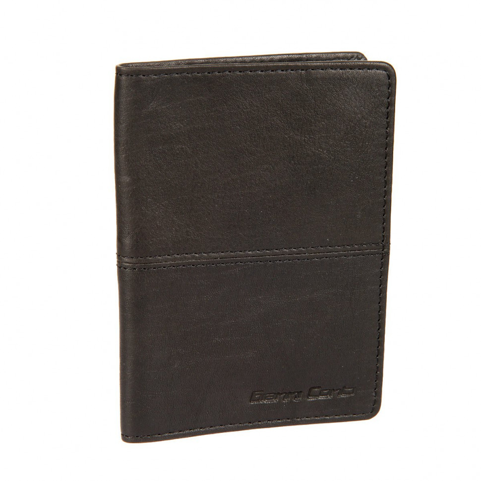 Мужская кожаная обложка для паспорта Gianni Conti 1137455E black фото 1 &mdash; 2chemodana
