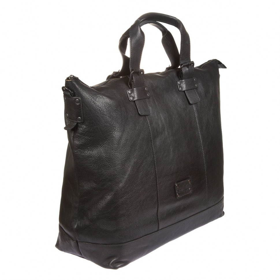 Дорожная кожаная мужская Gianni Conti 1132074 black фото 1 &mdash; 2chemodana