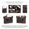 Мужская кожаная деловая сумка BRIALDI Navara BR34129JS relief brown фото 4 &mdash; 2chemodana