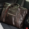 Мужская кожаная деловая сумка BRIALDI Navara BR34129JS relief brown фото 10 &mdash; 2chemodana