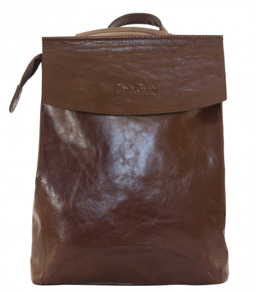 Рюкзак кожаный женский Carlo Gattini Antico Antessio 3041-02 brown фото 1 &mdash; 2chemodana