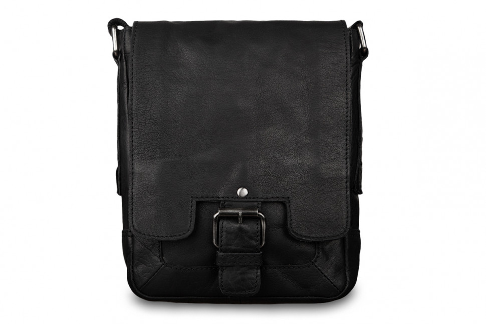 Мужская кожаная сумка-планшет Ashwood Leather 8341 Black фото 1 &mdash; 2chemodana