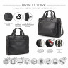 Мужская кожаная деловая сумка BRIALDI York BR34102CO relief black фото 2 &mdash; 2chemodana