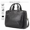 Мужская кожаная деловая сумка BRIALDI York BR34102CO relief black фото 1 &mdash; 2chemodana