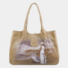Женская кожаная сумка Alexander TS W0032 Beige Девушка на пляже фото 1 &mdash; 2chemodana