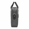 Мужская кожаная деловая сумка Lakestone Bartley 923201/GR/BL серый фото 3 &mdash; 2chemodana