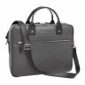 Мужская кожаная деловая сумка Lakestone Bartley 923201/GR/BL серый фото 1 &mdash; 2chemodana