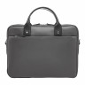 Мужская кожаная деловая сумка Lakestone Bartley 923201/GR/BL серый фото 4 &mdash; 2chemodana