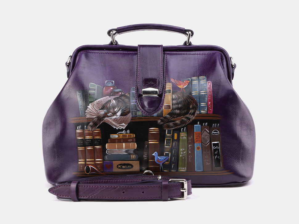 Женская кожаная сумка Alexander TS W0023 Violet Эффект бабочки фото 1 &mdash; 2chemodana