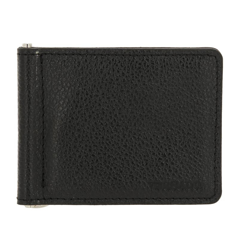 Мужской кожаный зажим для купюр Versado VD133 relief black фото 1 &mdash; 2chemodana