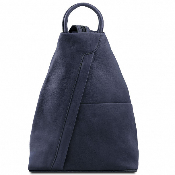 Женский кожаный рюкзак Tuscany Leather SHANGHAI TL140963 темно-синий фото 1 &mdash; 2chemodana