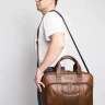 Мужская кожаная сумка для ноутбука Carlo Gattini Ruffo Premium 1005-63 brown фото 7 &mdash; 2chemodana