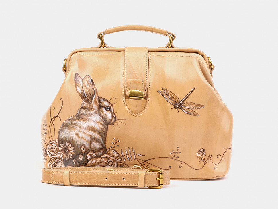 Женская кожаная сумка Alexander TS W0023 Beige Ла Ливьер фото 1 &mdash; 2chemodana