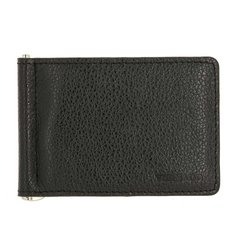 Мужской кожаный зажим для купюр Versado VD134 relief black фото 1 &mdash; 2chemodana