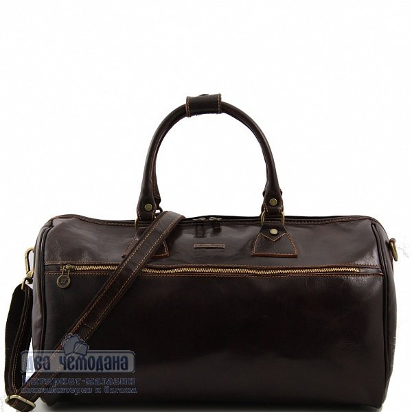 Сумка дорожная кожаная Tuscany Leather, Edimburgo TL141040, dark brown фото 1 &mdash; 2chemodana