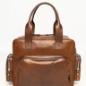 Мужская кожаная сумка для ноутбука Carlo Gattini Antico Rotelle 1026-63 brown  фото 1 &mdash; 2chemodana