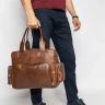 Мужская кожаная сумка для ноутбука Carlo Gattini Antico Rotelle 1026-63 brown  фото 11 &mdash; 2chemodana