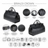 Дорожная сумка BRIALDI Crown BR30867AN relief black фото 10 &mdash; 2chemodana