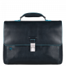Мужской кожаный портфель Piquadro CA3111B2/BLU2 синий фото 7 &mdash; 2chemodana