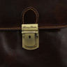 Мужская кожаная деловая сумка Tuscany Leather Reggio Emilia TL140889 dark brown фото 4 &mdash; 2chemodana