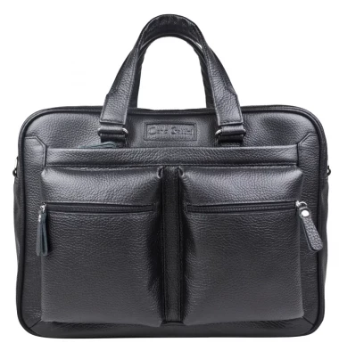 Мужская кожаная сумка для ноутбука Carlo Gattini Premium Riace NEW 1015-61 black &mdash; 2chemodana