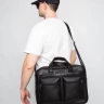 Мужская кожаная сумка для ноутбука Carlo Gattini Premium Riace NEW 1015-61 black фото 7 &mdash; 2chemodana