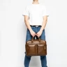Мужская кожаная сумка для ноутбука Carlo Gattini Premium Riace NEW 1015-63 brown фото 7 &mdash; 2chemodana