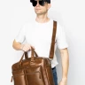 Мужская кожаная сумка для ноутбука Carlo Gattini Premium Riace NEW 1015-63 brown фото 8 &mdash; 2chemodana