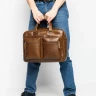 Мужская кожаная сумка для ноутбука Carlo Gattini Premium Riace NEW 1015-63 brown фото 11 &mdash; 2chemodana