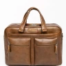 Мужская кожаная сумка для ноутбука Carlo Gattini Premium Riace NEW 1015-63 brown фото 3 &mdash; 2chemodana