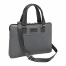 Мужская кожаная деловая сумка Lakestone Anson Grey/Black 926008/GR/BL фото 7 &mdash; 2chemodana