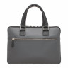 Мужская кожаная деловая сумка Lakestone Anson Grey/Black 926008/GR/BL фото 3 &mdash; 2chemodana