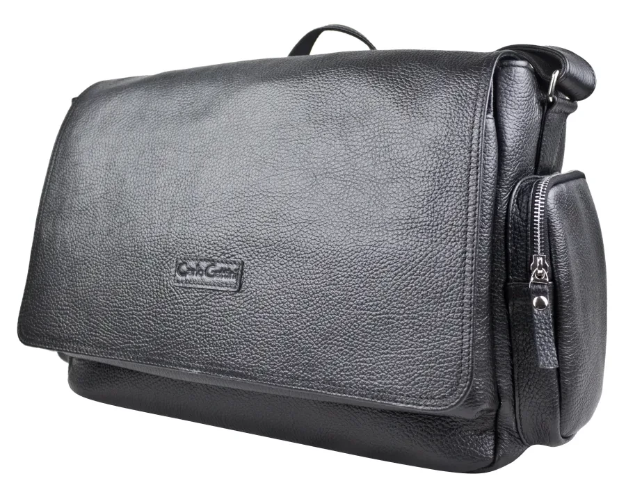 Мужская кожаная сумка Carlo Gattini Toara Premium 5058-61 black фото 1 &mdash; 2chemodana