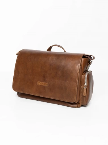 Мужская кожаная сумка Carlo Gattini Toara Premium 5058-63 brown &mdash; 2chemodana