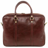 Мужская кожаная деловая сумка Tuscany Leather Prato TL141283 коричневый фото 6 &mdash; 2chemodana