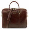 Мужская кожаная деловая сумка Tuscany Leather Prato TL141283 коричневый фото 7 &mdash; 2chemodana