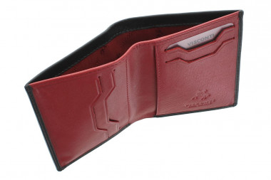 Мужской кожаный бумажник Visconti VSL26 Black Red VVSL26/109 &mdash; 2chemodana