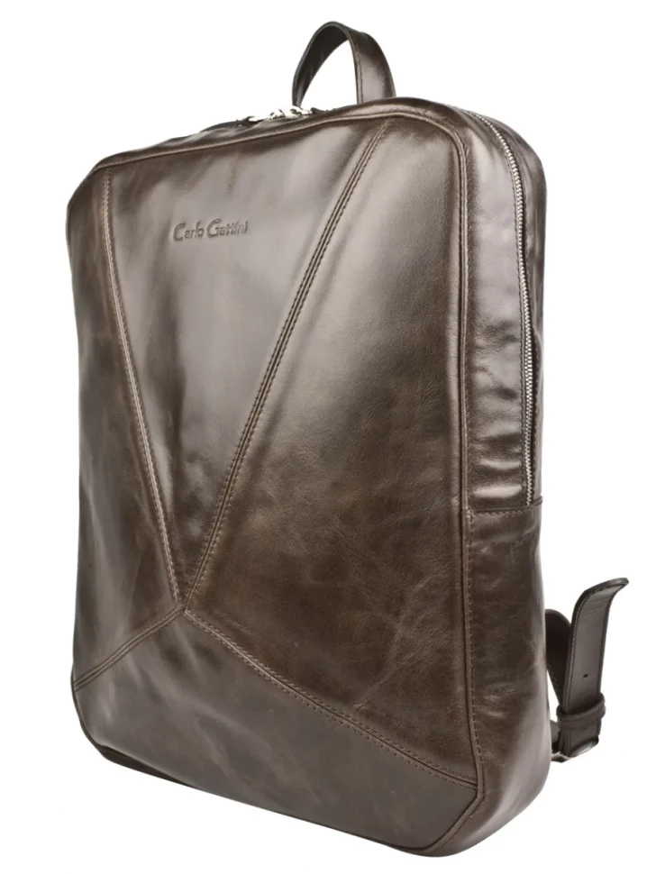 Мужской кожаный рюкзак Carlo Gattini Lanciano Premium 3066-52 brown фото 1 &mdash; 2chemodana