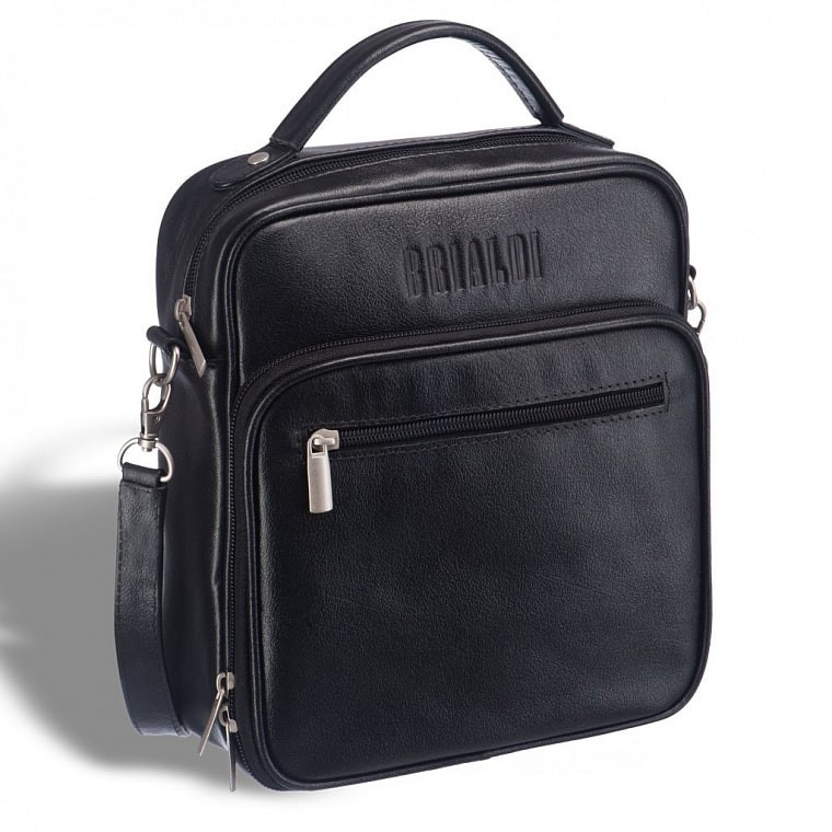 Мужская кожаная сумка BRIALDI Aledo BR12935OO black фото 1 &mdash; 2chemodana