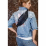 Женская кожаная сумка на пояс Lakestone Ellis Dark Blue 997333/DB фото 6 &mdash; 2chemodana