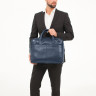 Мужская кожаная деловая сумка Lakestone Carter Dark Blue 925208/DB фото 9 &mdash; 2chemodana