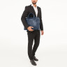 Мужская кожаная деловая сумка Lakestone Carter Dark Blue 925208/DB фото 10 &mdash; 2chemodana