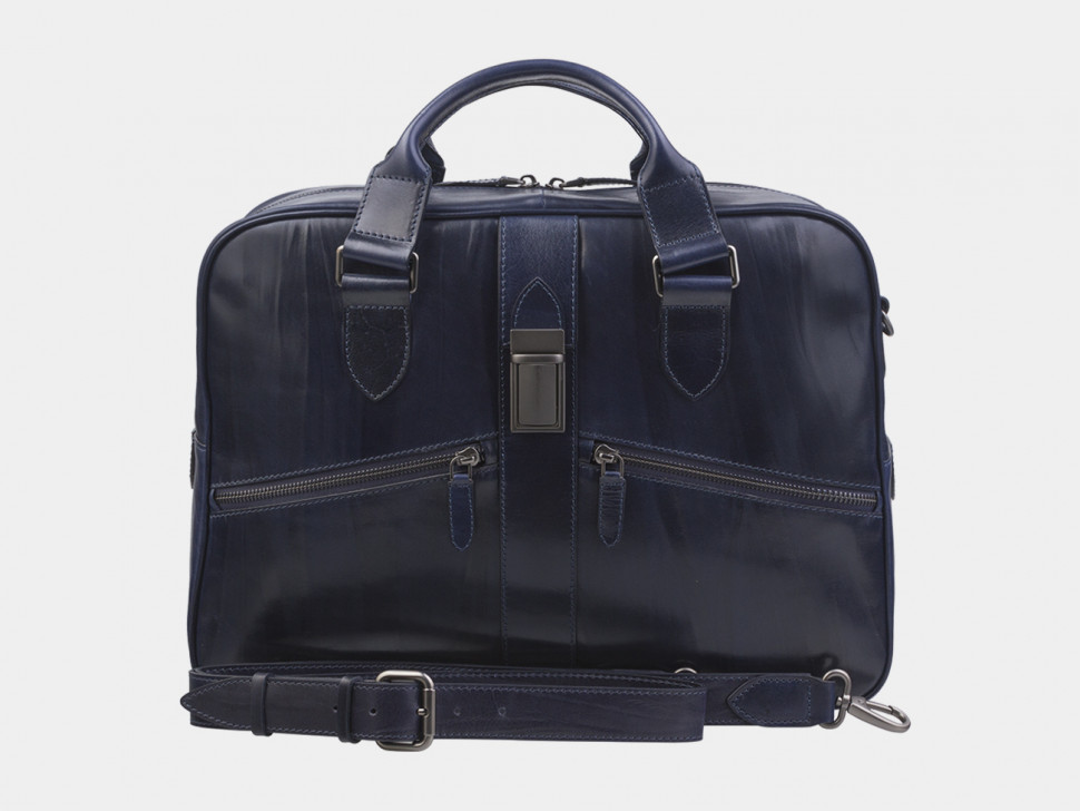 Мужская кожаная деловая сумка Alexander TS PF0022 Blue фото 1 &mdash; 2chemodana