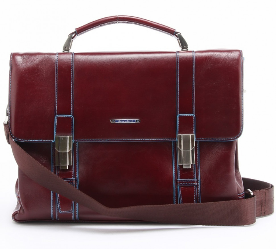 Мужской кожаный портфель Bruno Perri 89178-1/2 коричневый фото 1 &mdash; 2chemodana