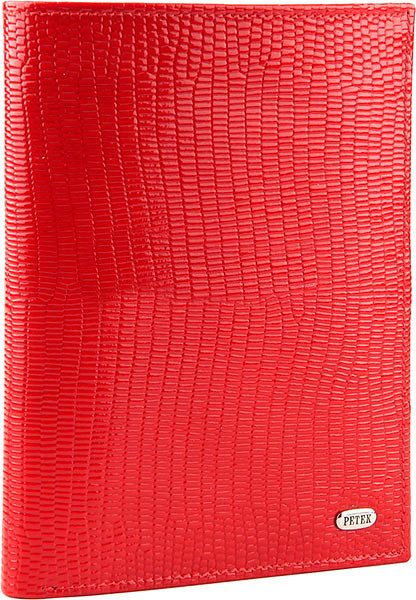 Кожаное портмоне + обложка для документов Petek 597.173.10 красный фото 1 &mdash; 2chemodana