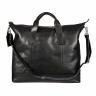 Мужская кожаная дорожная сумка Gianni Conti 912074 black фото 5 &mdash; 2chemodana